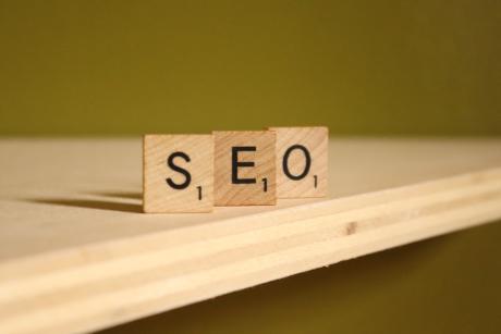 SEO spelled out on wooden blocks