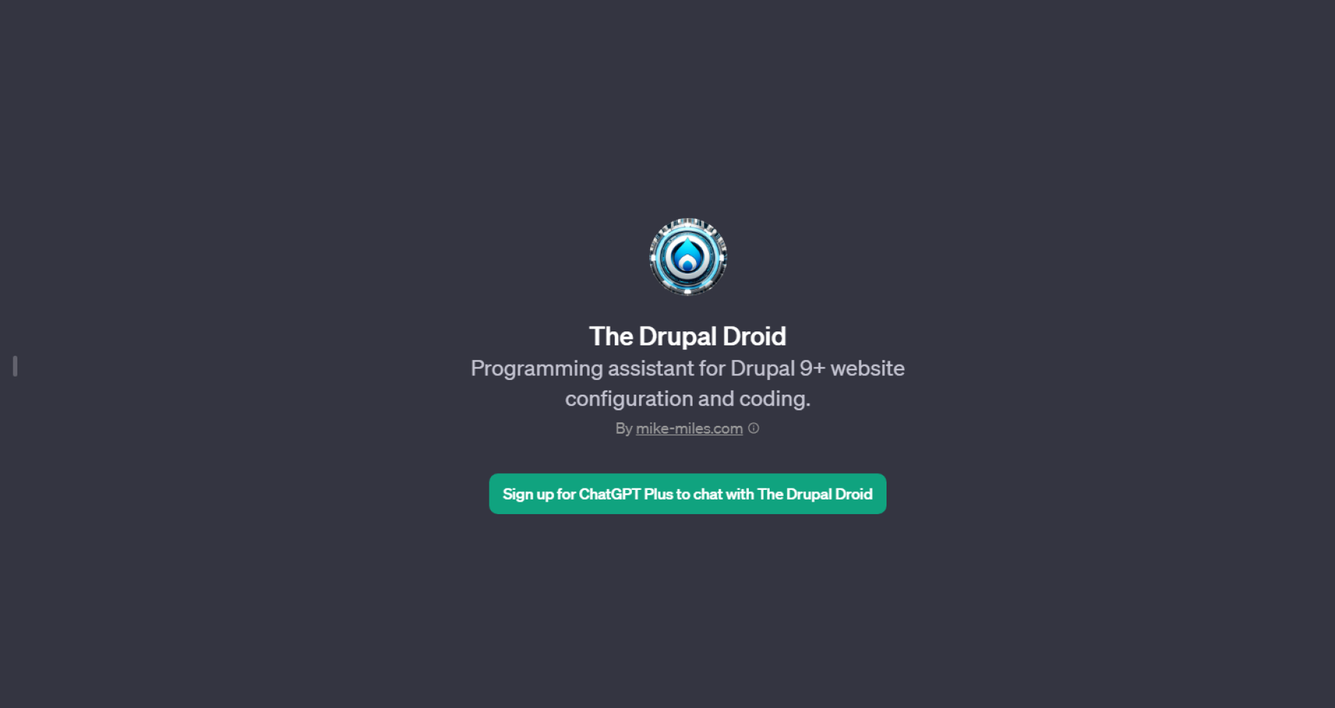 Drupal Droid interface