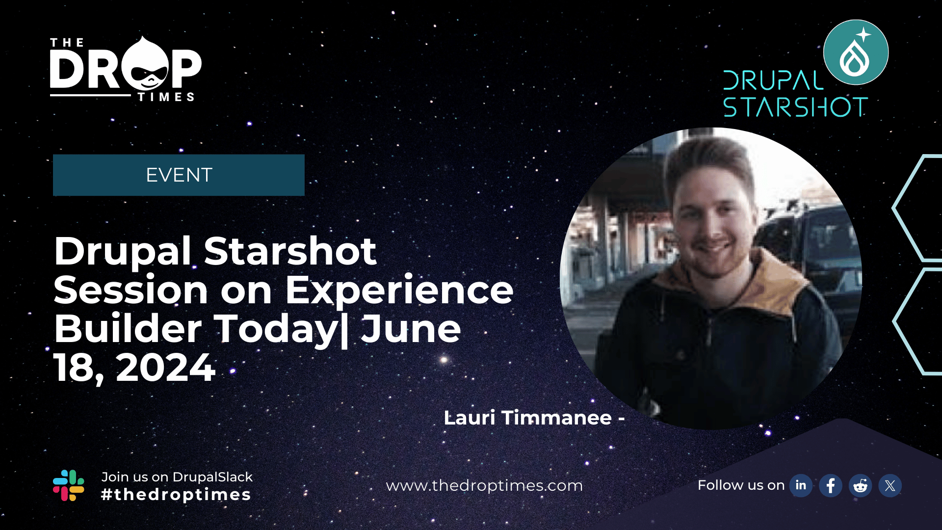 Drupal Starshot Session on Experience Builder Today June 18, 2024