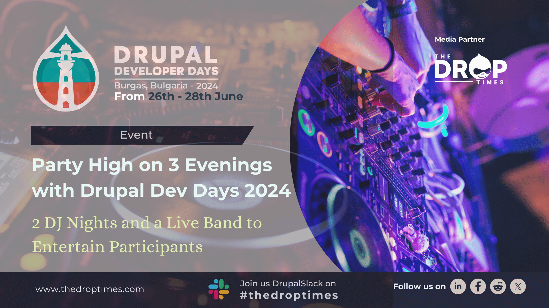 Party High on 3 Evening with Drupal Dev Days 2024