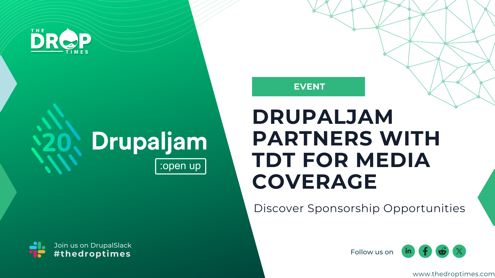 Drupaljam Partners with TDT for Media Coverage