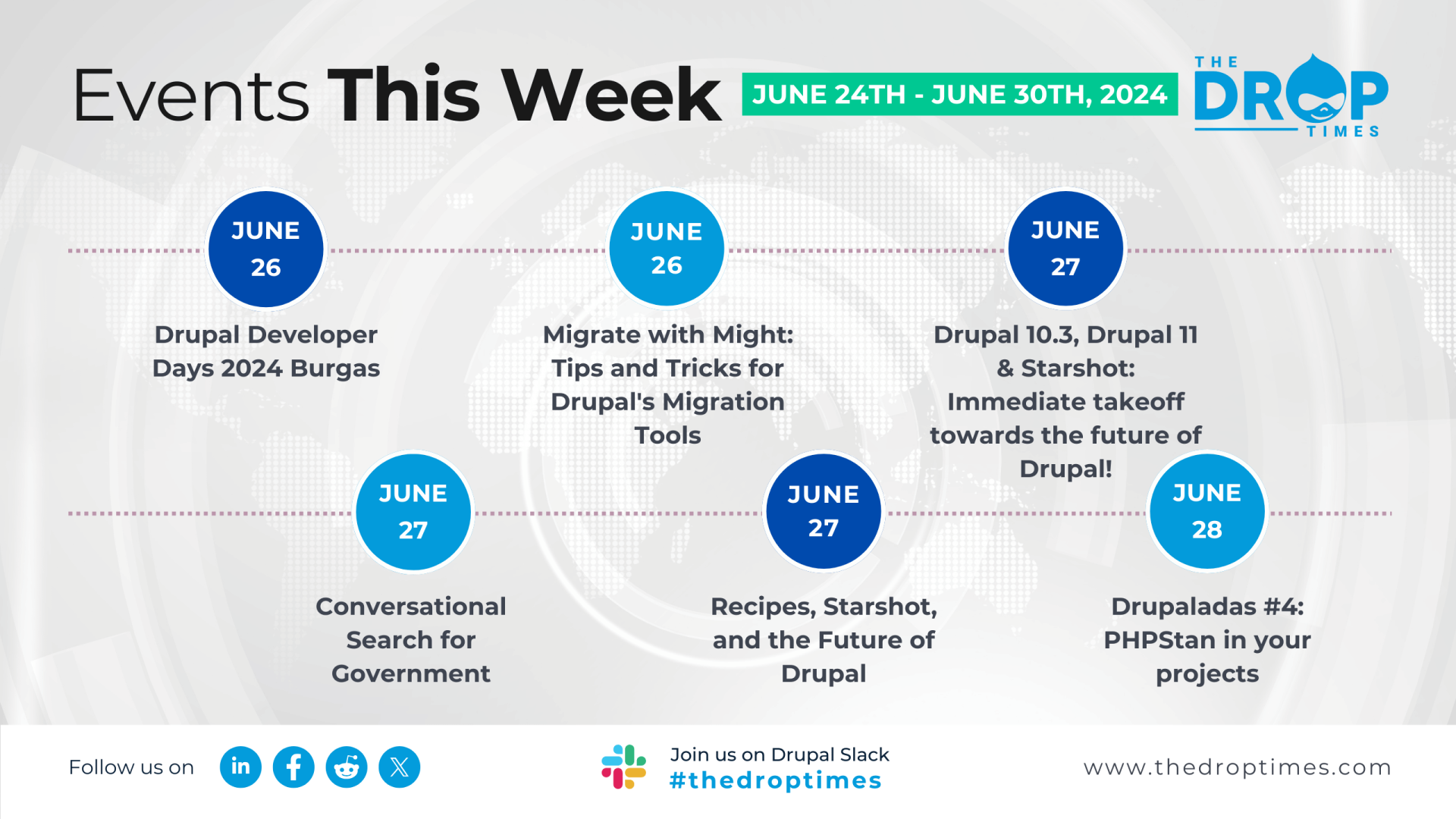 Explore Upcoming Drupal Events: June 24-30, 2024