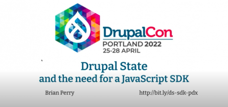 Drupal State and the need for a JavaScript SDK