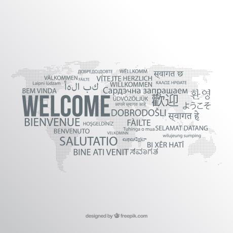 welcome composition in different languages